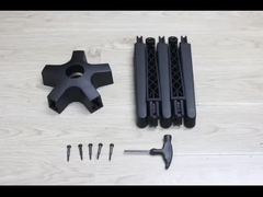 تفكيك كرسي مكتب القدمين القاعدة الدورية 115mm الارتفاع اختبار BIFMA التعبئة الفردية