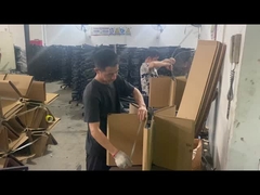 بيع بالجملة كرسي مكتب نايلون أسود 700 ملم قاعدة دوارة مع دعم القطني والعجلات