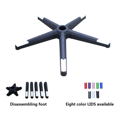 سعر جيد مصنع بيع بالجملة كرسي المكتب القاعدة الدورية مع تفكيك النيلون الأسود Bifma اختبار نصف قطره 350mm الانترنت