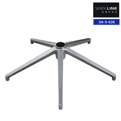 كرسي مكتبية أنيقة أساس معدني سبيكة الألومنيوم غير الصدأ قطر 630mm