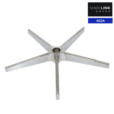 سعر جيد ضبط الارتفاع وميزات العجلات لكرسي المكتب القاعدة المعدنية مواد سبيكة الألومنيوم عالية الجودة الانترنت