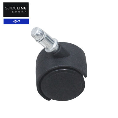 سعر جيد مكتب كرسي مفتول عجلات استبدال محور عجلات 40mm أسود القماشية عجلة كاردان الانترنت