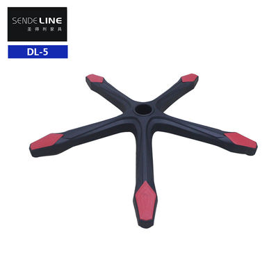 سعر جيد كرسي مكتب نايلون أسود قابلة للتعديل في الارتفاع قاعدة دوارة مع دعم أسفل الحلقات والحلقات الانترنت