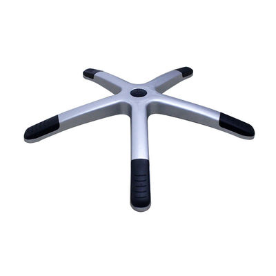 سعر جيد قاعدة كرسي مكتب نايلون فضي عالي الجودة من 700 مم مع دعم أسفل الحلقات الانترنت