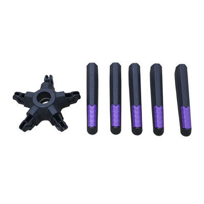 سعر جيد تفكيك نصف قطرها 350 ملم كرسي مكتب نايلون أسود القاعدة الدورية مع ضبط الارتفاع الانترنت