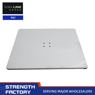 سعر جيد مربع الصلبة لوحة الحديد 4 ثقوب قاعدة كرسي الحلاق مع الفولاذ المقاوم للصدأ سطح ممشحة الانترنت