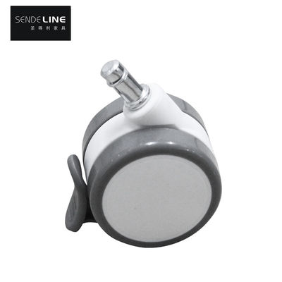 سعر جيد 65 ملم PVC الفرامل شريط مكتب كرسي كاستر مع قدرة عالية على الحمل والتحميل السلس الانترنت