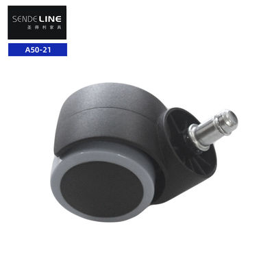 سعر جيد 50kg Bifma نايلون الكرسي المكتب الفرامل عجلة البولي مع إدخال حلقة وخط الأزرق الخفيف الانترنت