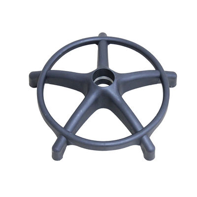 كرسيه مكتبية بيضاء / سوداء منوعة بالنفط قاعدة دوارة مع عجلات 0.7kg 105mm