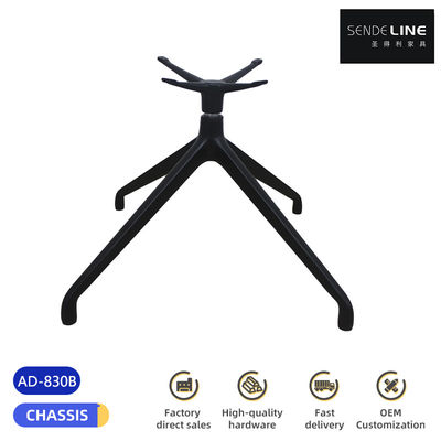 سعر جيد قاعدة كرسي دوار معدني إرغونيمي أسفل مكتب الألومنيوم الأسود الانترنت