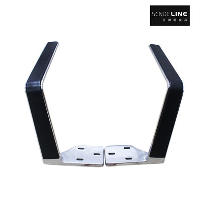 سعر جيد وضعية التثبيت القياسية كرسي المكتب استبدال قوس الذراع مع سبيكة الألومنيوم البوليسة اللون النهاية الانترنت