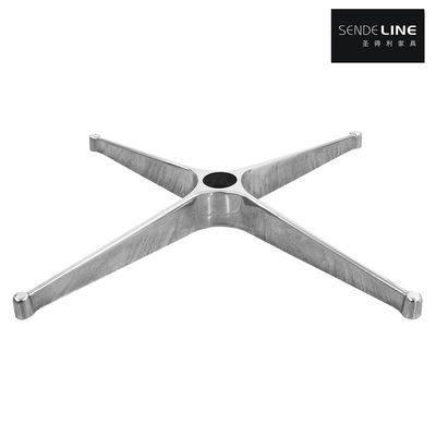 كرسي المكتب 4 نجوم قاعدة الملون الملمع / لون الكروم سبيكة الألومنيوم الصب المتكامل