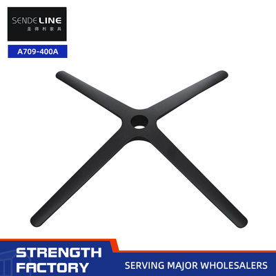 سعر جيد كرسي مكتب احترافي بقاعدة من سبائك الألومنيوم سوداء غير لامعة مقاس 800 مم، قاعدة معدنية ذات 4 نجوم الانترنت