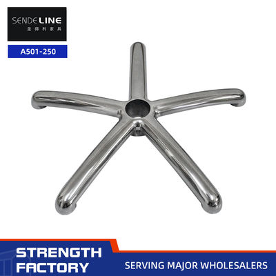 سعر جيد قاعدة كرسي مكتب 5 نجوم ، تقنية صب المنسوجة المتكاملة من سبيكة الألومنيوم الملمع ذات قطر 500 مم الانترنت