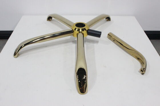 سعر جيد 2.55 كيلوغرام من قاعدة الكرسي المتحرك الحديدي الحديدي، 700/640 ملم أقدام 5 نجوم مطلية بالذهب لفك وتركيب الانترنت