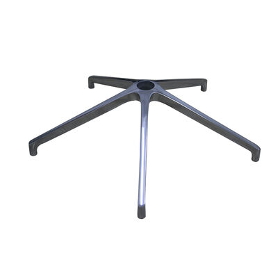 سعر جيد تم تصميم كرسي المكتب القابل للتعديل الايرغونومي من سبيكة الألومنيوم بطول 178 مليمتر مع قاعدة كرسي المكتب 5 نجوم سوداء الانترنت